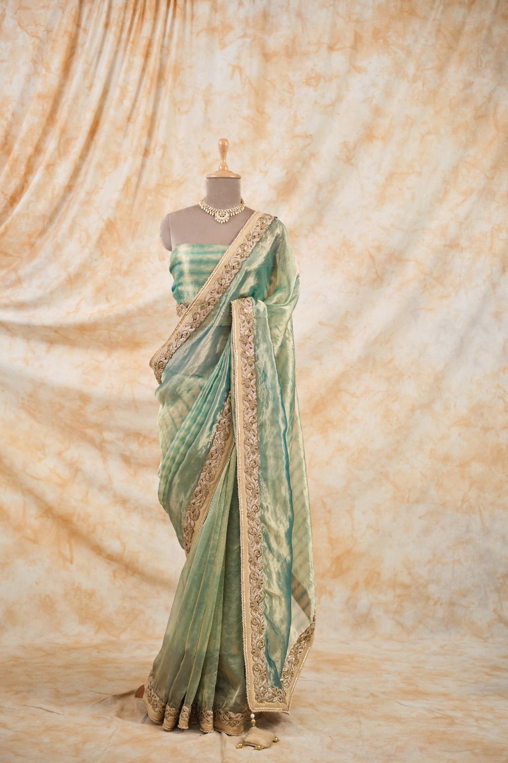The Meadow Green Saree