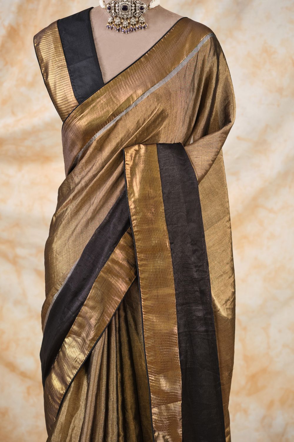 The Gold Mirage Saree