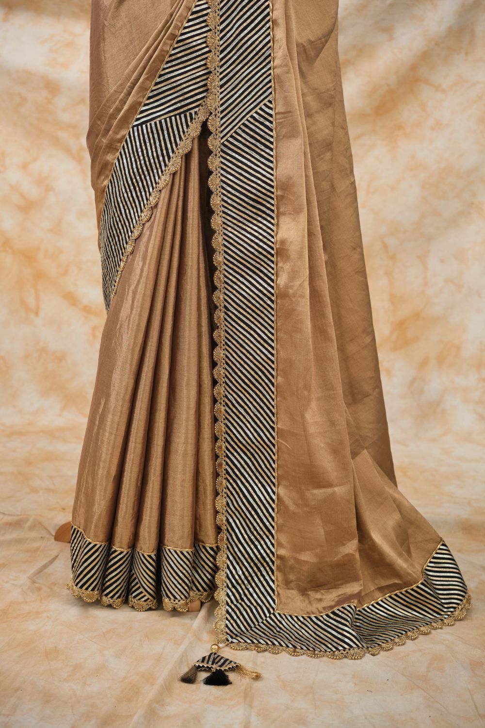 The Golden Glimmer Saree