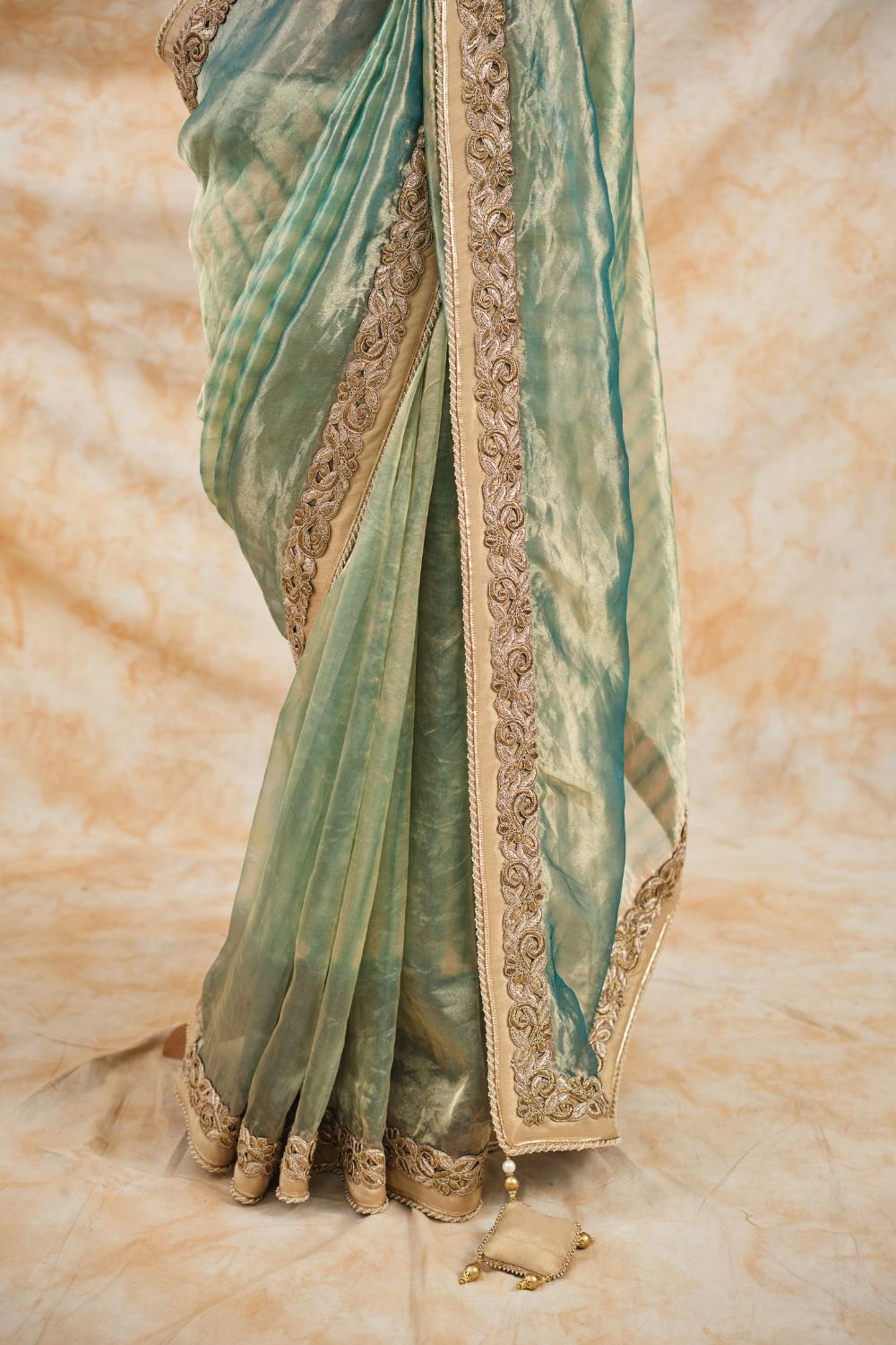 The Meadow Green Saree