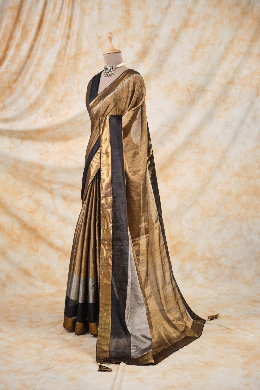 The Gold Mirage Saree