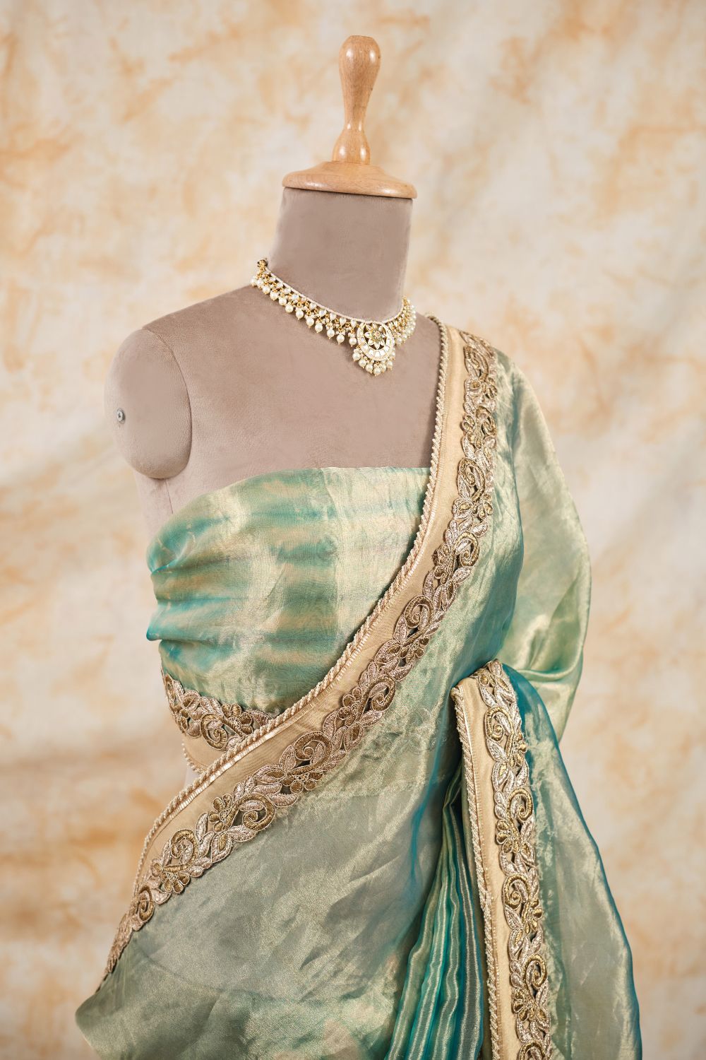 The Meadow Green Saree
